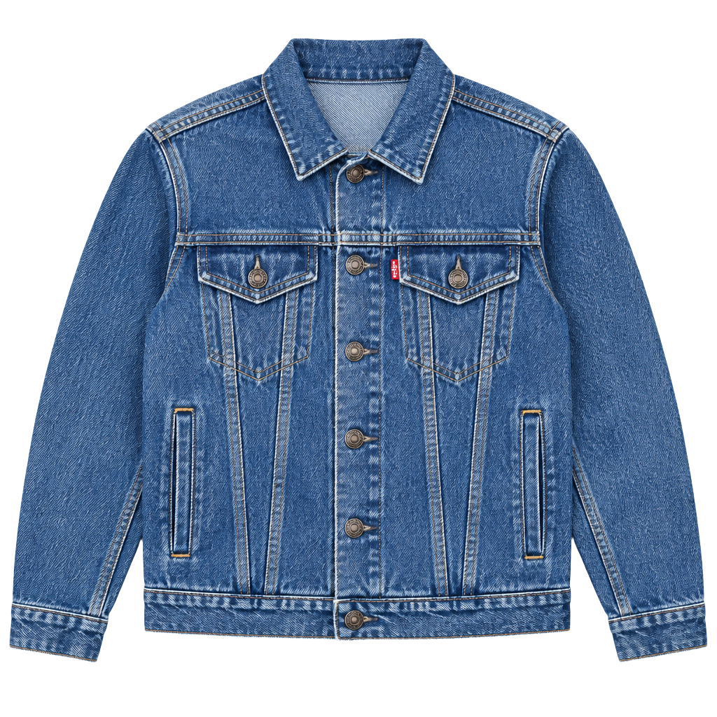 1987 vintage Levi's Denim Trucker Jacket Size 36R Made In USA tag! 1