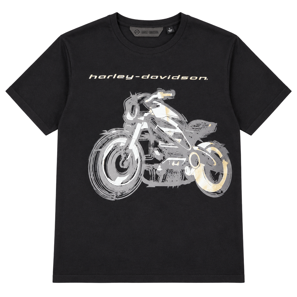 Woman’s Harley-Davidson LiveWire Graphic Tee Size L Black Motorcycle 1