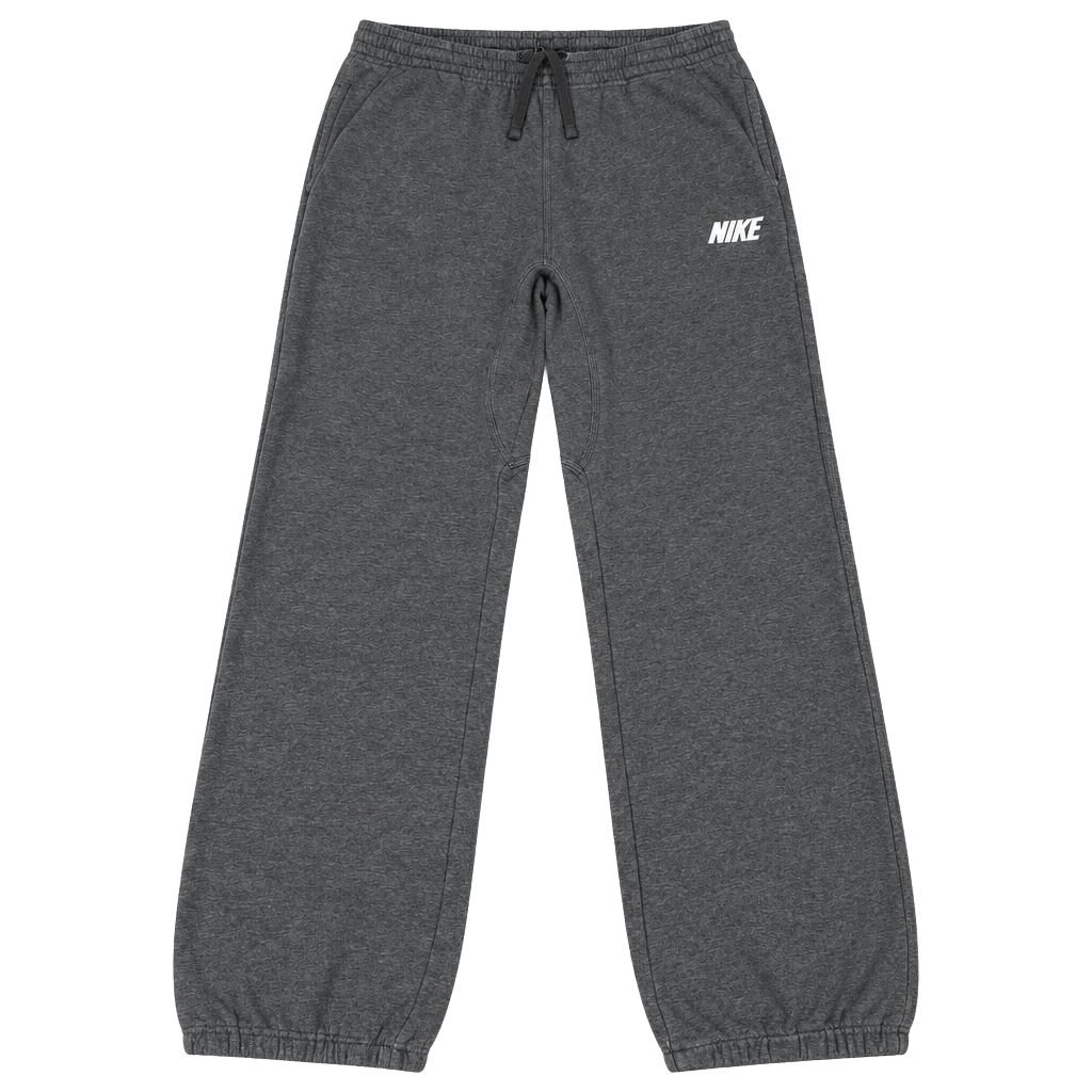 Nike Sweatpants Size L Dark Gray Logo Drawstring Fleece 1