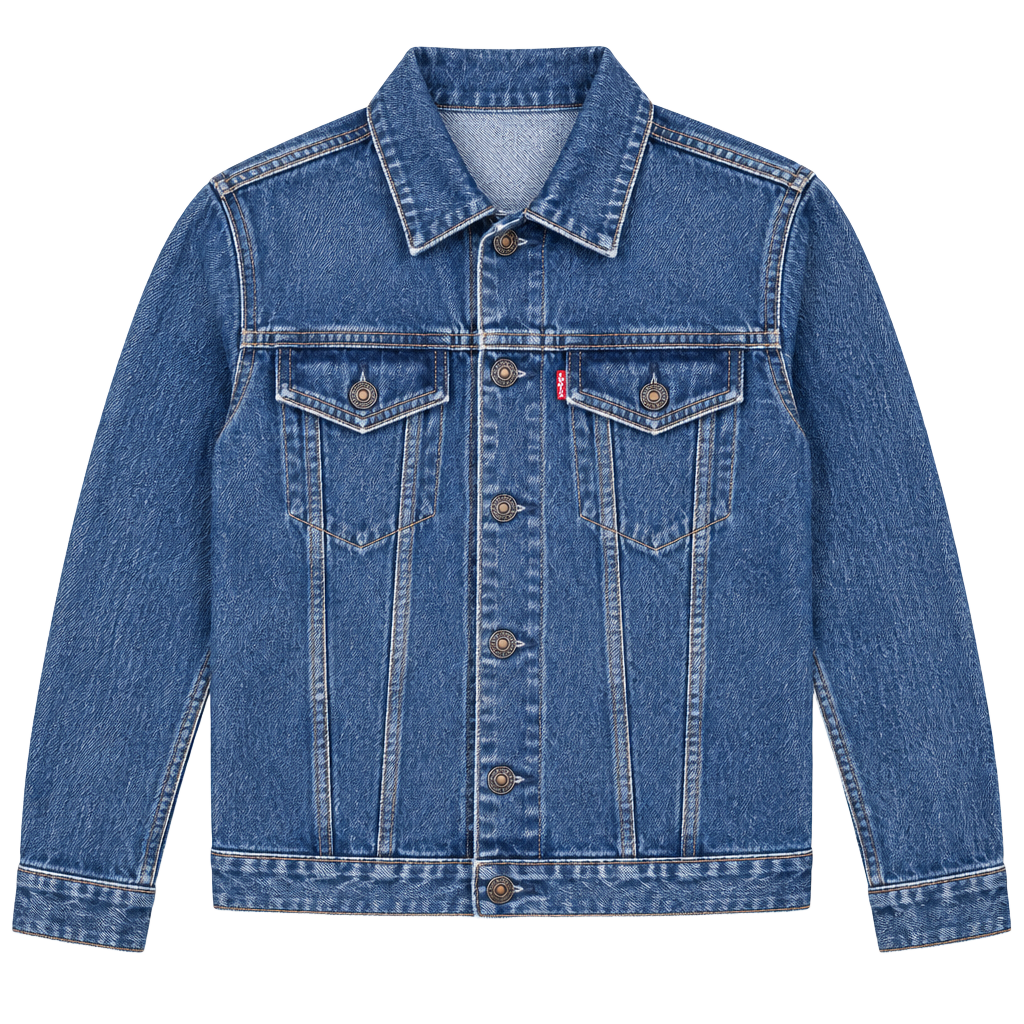 1987 vintage Levi's Denim Trucker Jacket Size 36R Made In USA tag! 1