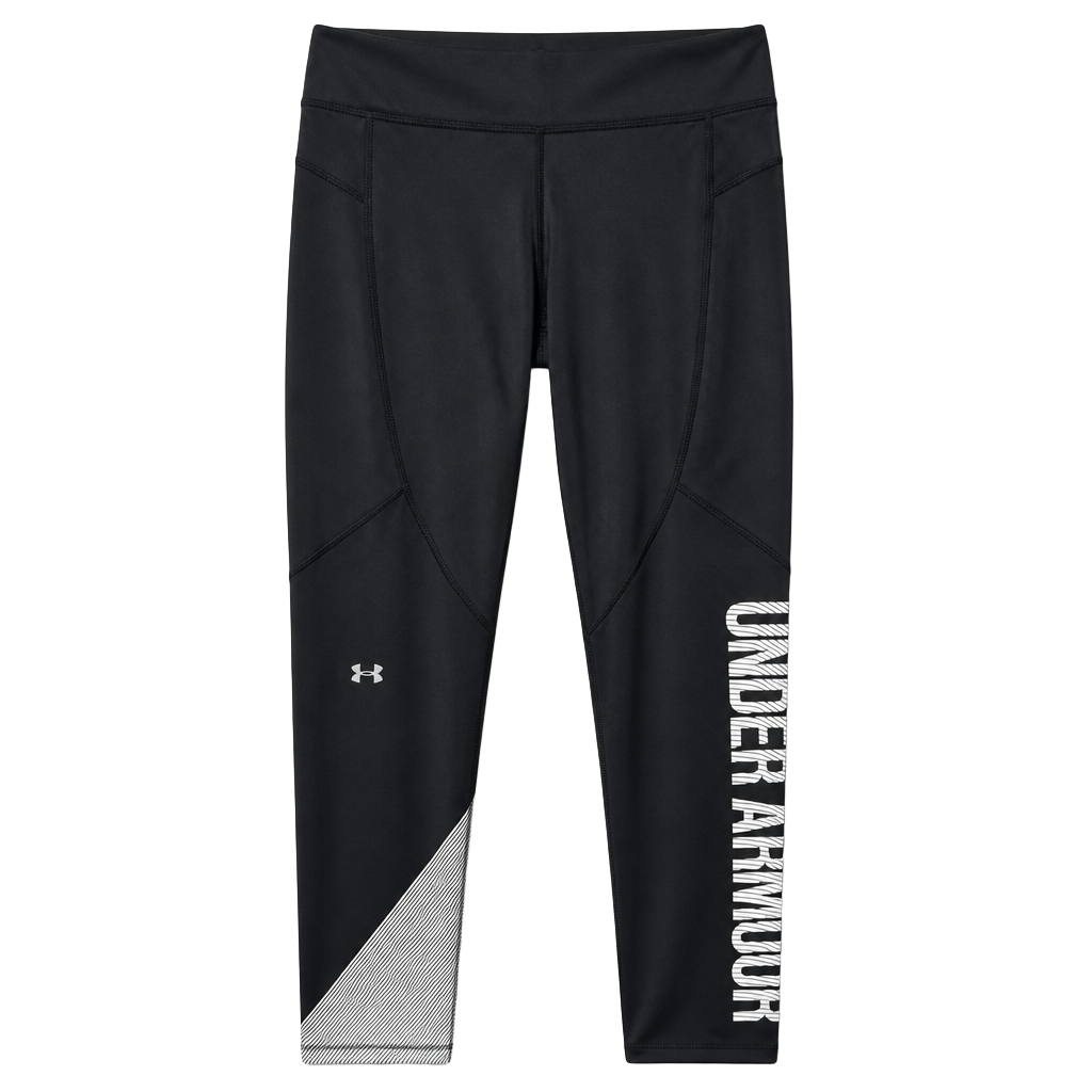 Under Armour HeatGear Leggings Black Graphic Size M 1