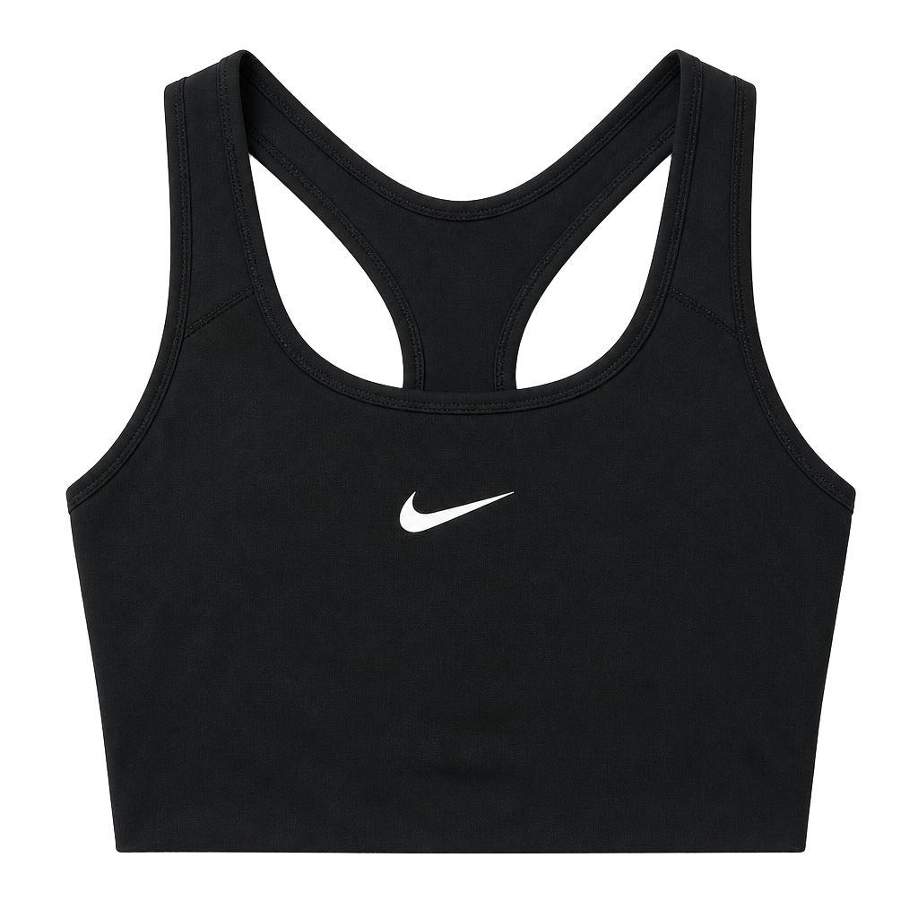 Nike Swoosh Sports Bra Black Size L 1