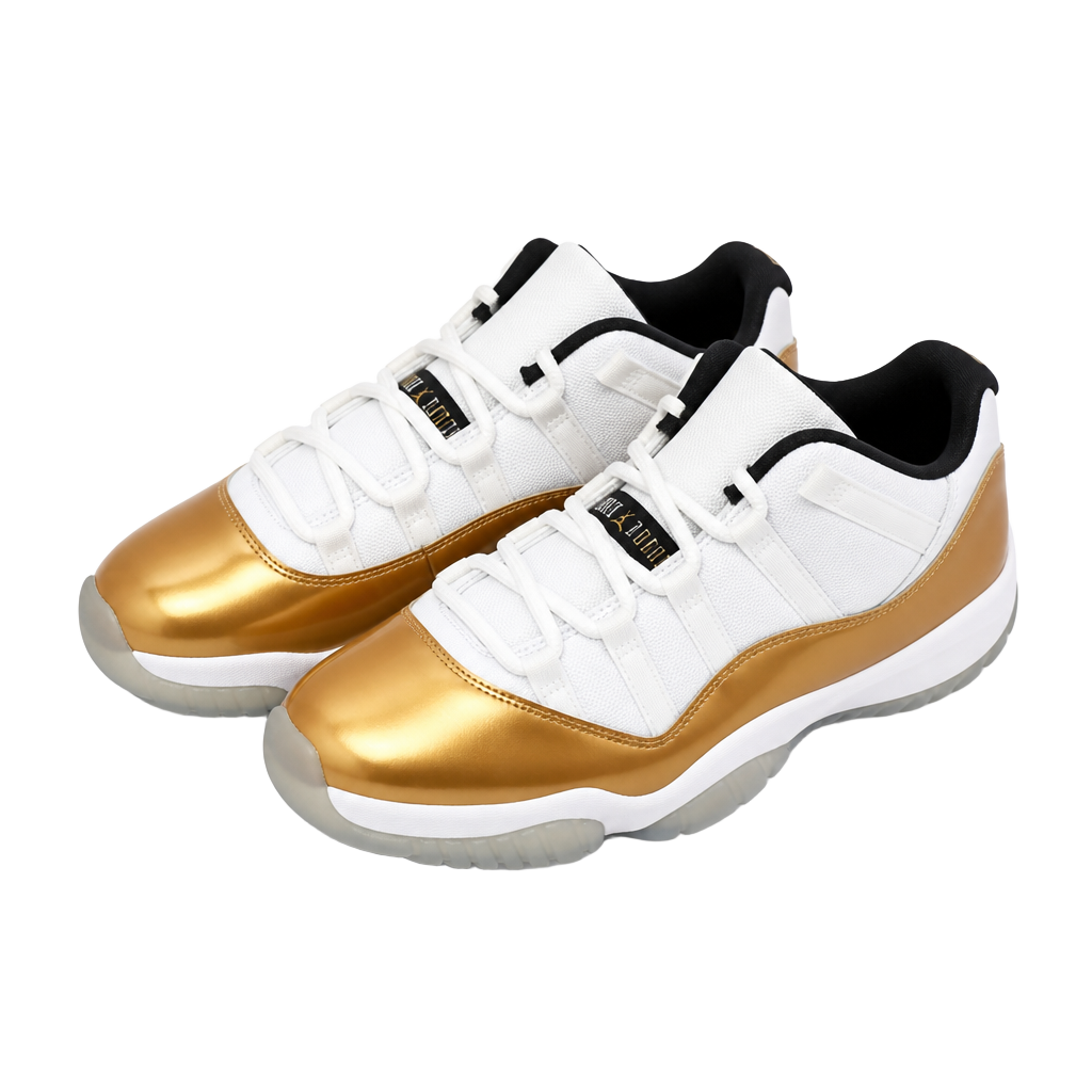 Air Jordan 11 Retro Low Closing Ceremony White Metallic Gold Coin Size 11 1