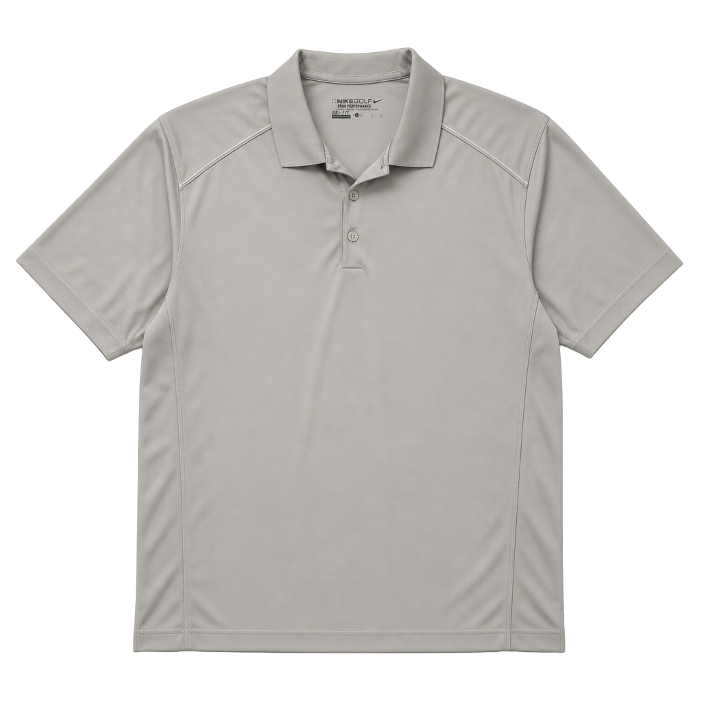 Nike Golf Tour Performance Dri-FIT Short Sleeve Gray Polo Shirt Size Large L 1