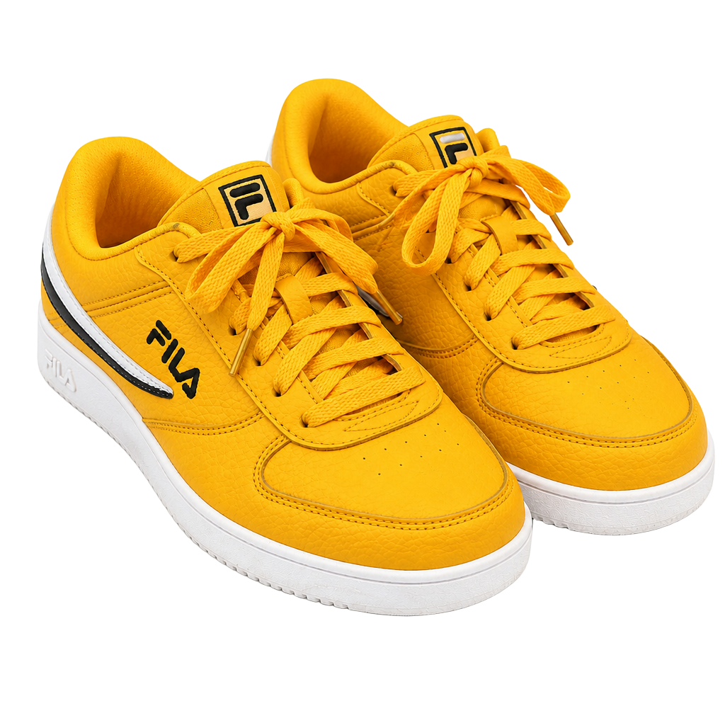 Fila A-Low Size 8.5 Yellow Synthetic Sneakers Shoes 1