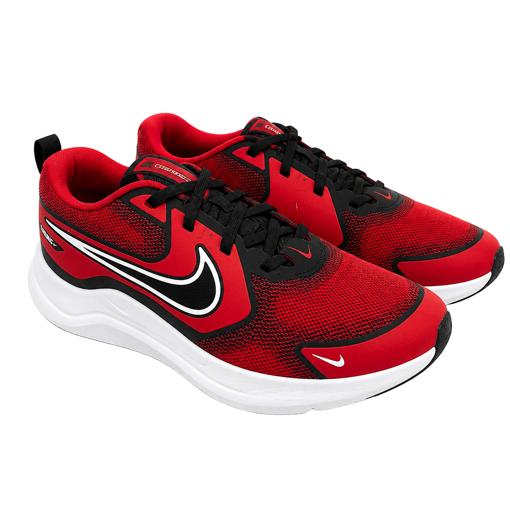 Nike Cosmic Runner GS Size 6Y Red Black White Running Shoes 1