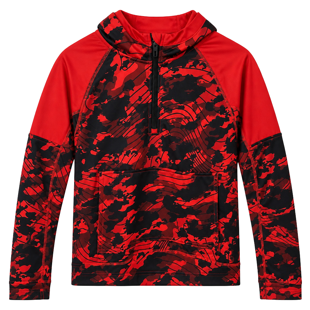 Athletic Works Red Camo Hoodie Kids14
Size YL 1