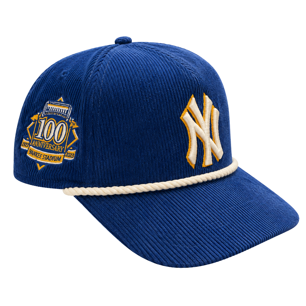 New Era NY Yankees 100th Anniversary Stadium Corduroy SnapBack Hat 1