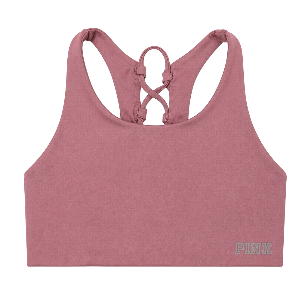 PINK VS Ultimate Unlined Lace-Up Back Sports Bra 1