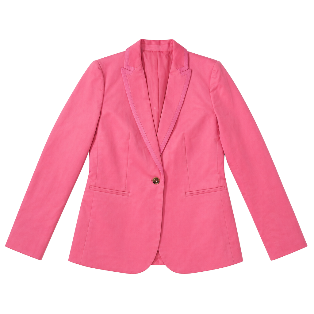 J.Crew Women's Pink Cotton Velvet Parke Blazer Jacket Size 4 1