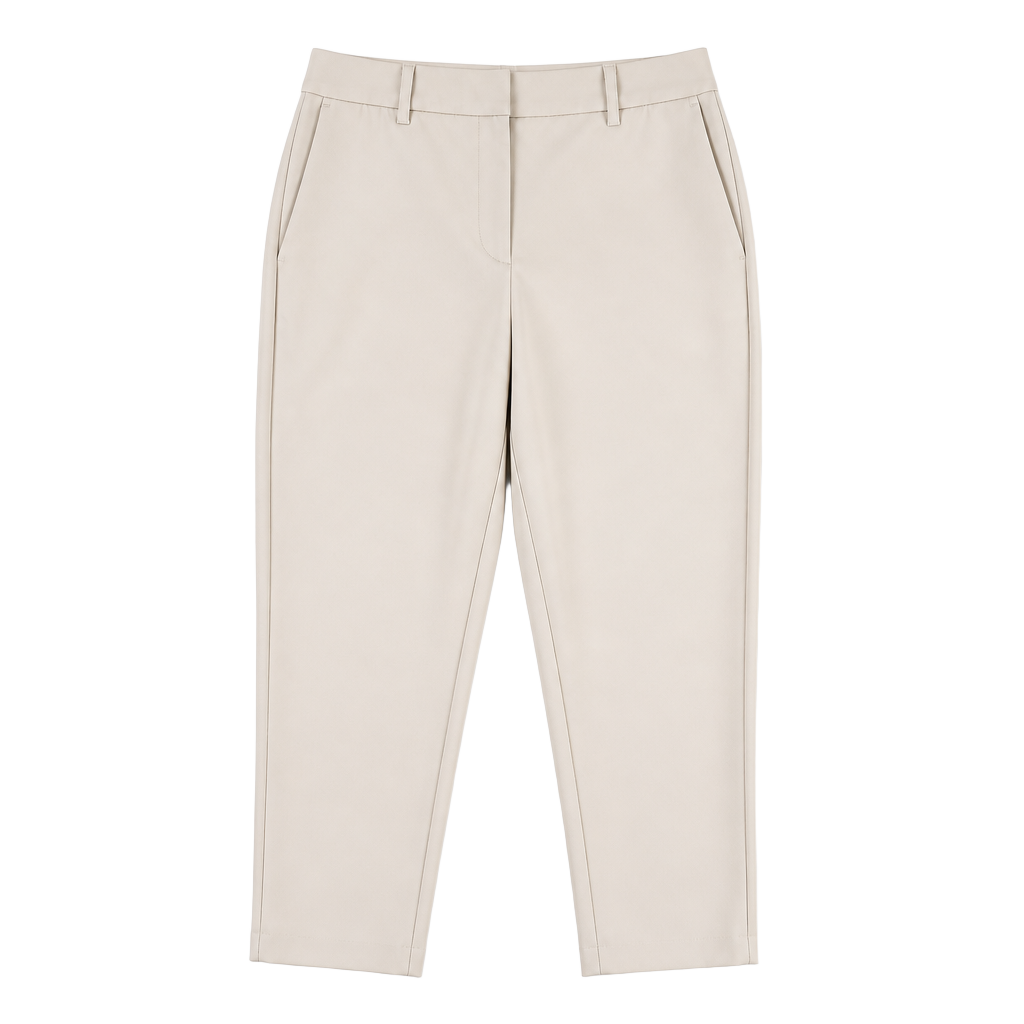 American Tall Women's High-Rise Tapered Dress Pants in Sand - Size 12T 1