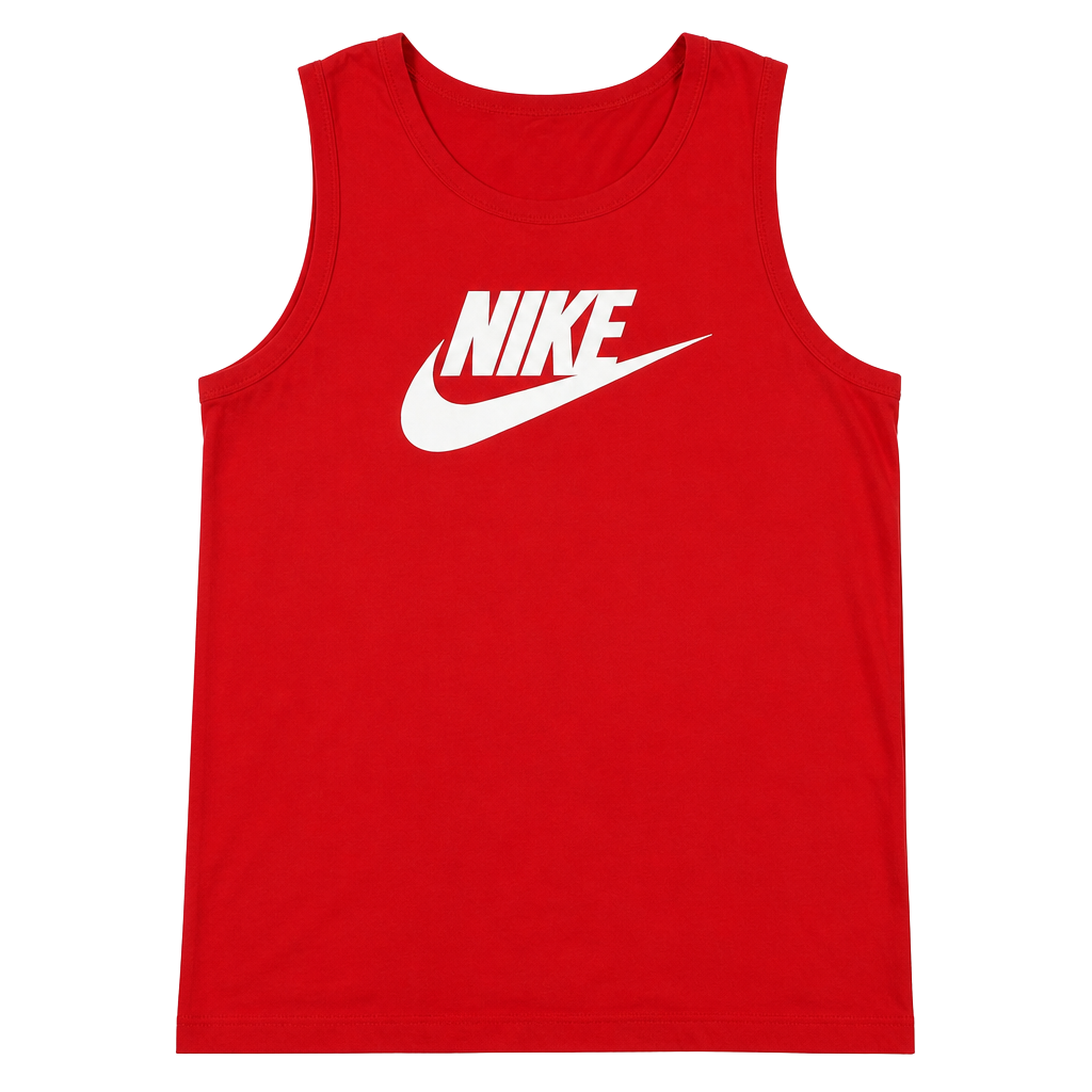 Nike Sportswear Men's Icon Futura Tank Top Red Size XL Tall 1