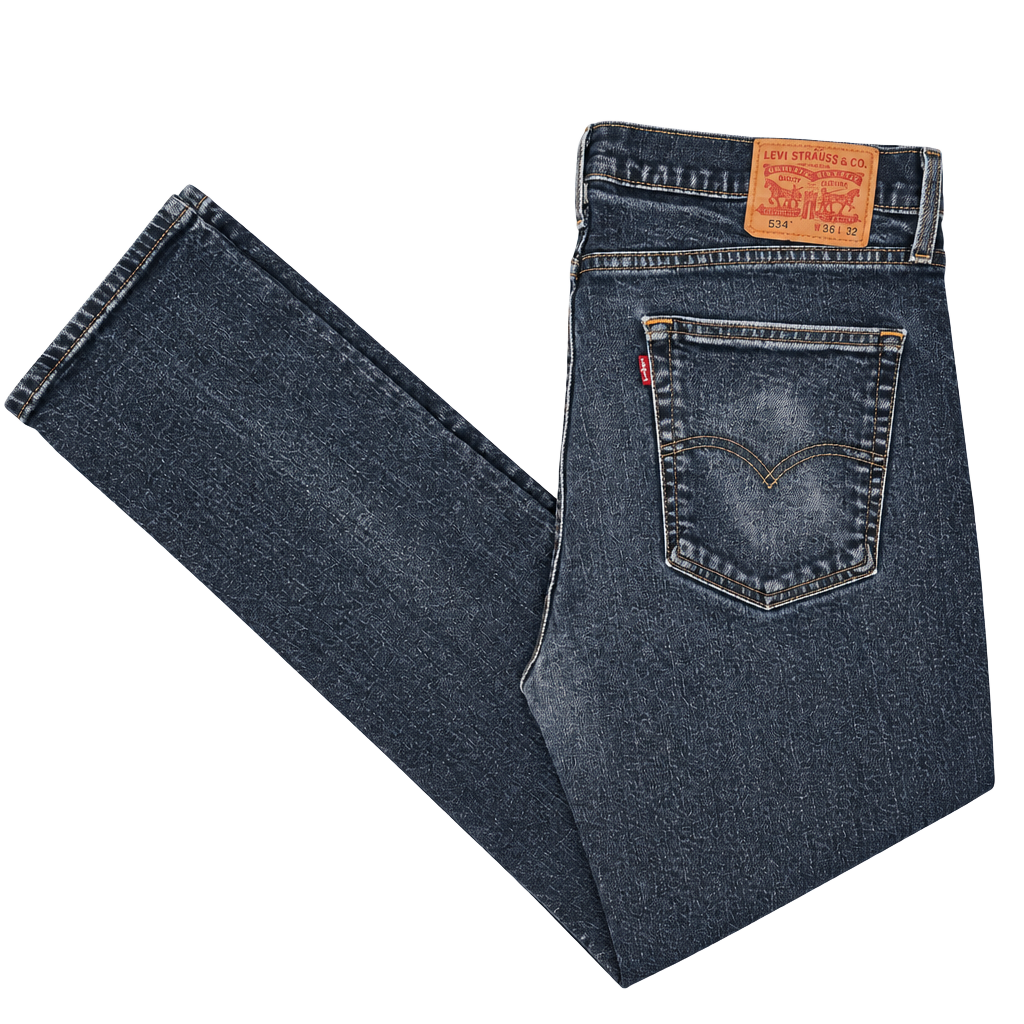 Levi's 514 Dark wash Straight Leg Blue Demin Jeans Size mens 36x32 1