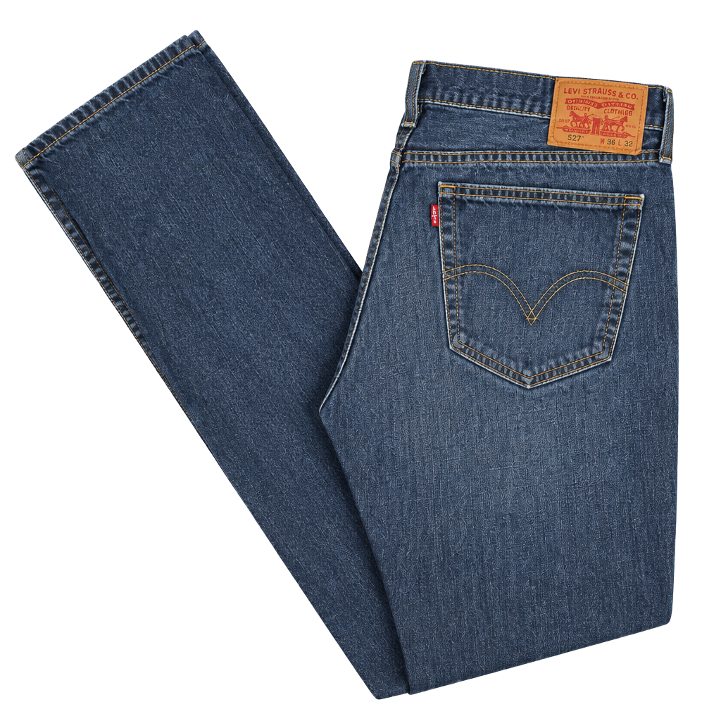 Levi's 527 Bootcut Blue demin wash Jeans Size mens 36x36 1
