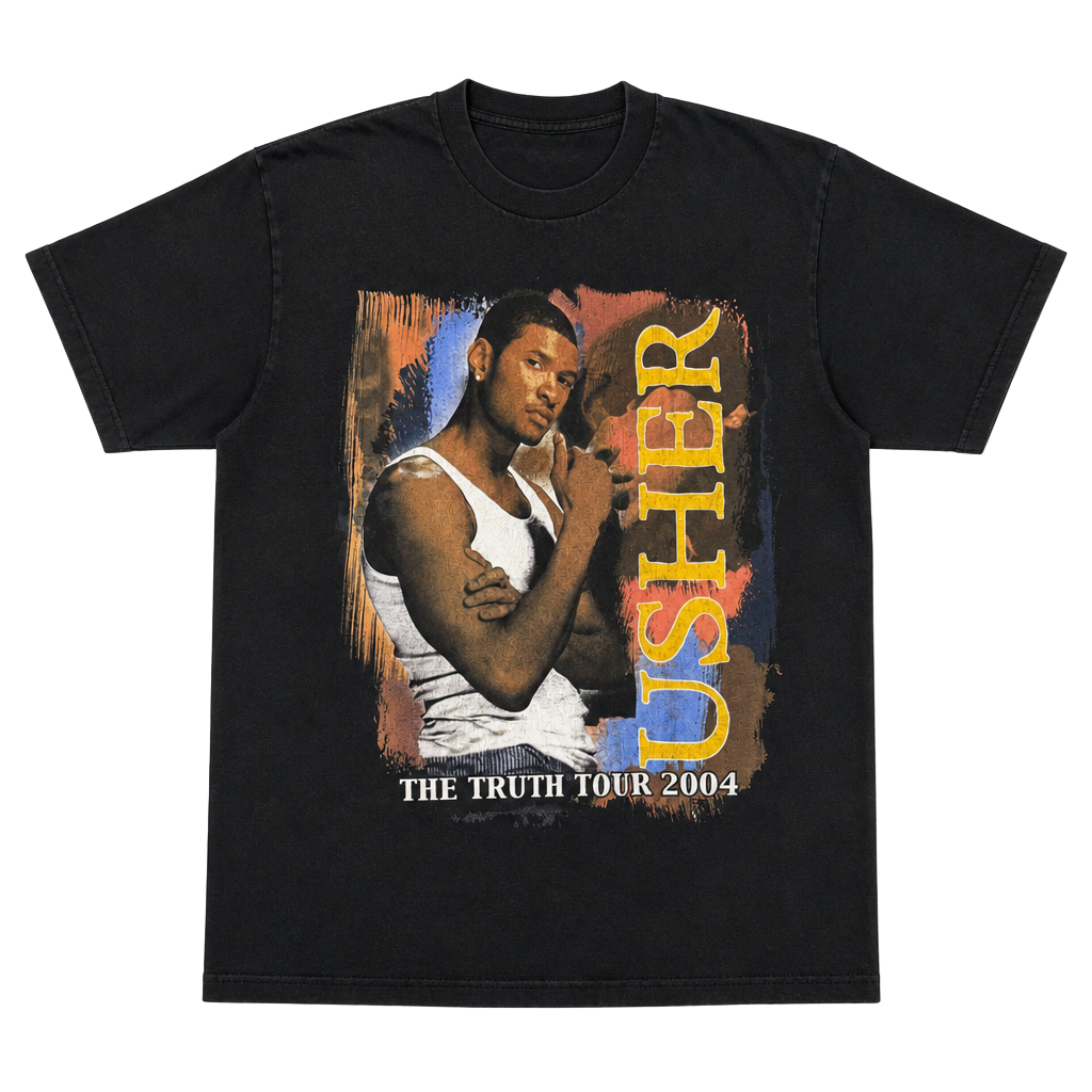 Vintage Fruit of the Loom Usher and Kanye West The Truth Tour 2004 1