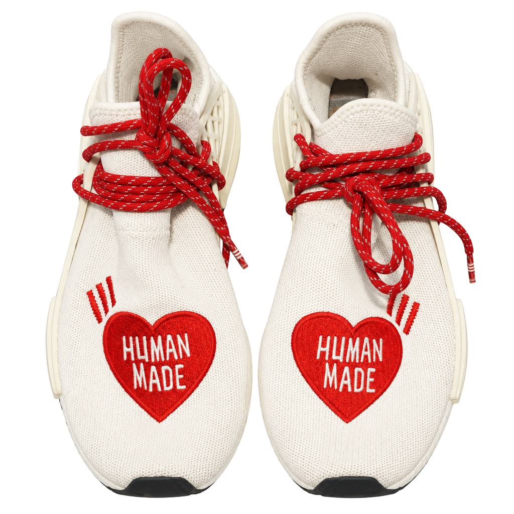 Adidas NMD Hu Pharrell x Human Made Size 10.5 White Red used 1