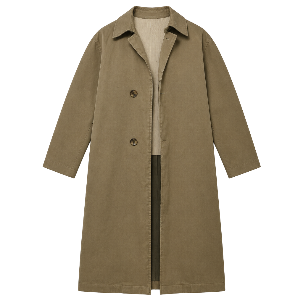 Jean-Paul Germain Trench Coat Size 44R Tan Cotton-Polyester Outerwear Large fit 1