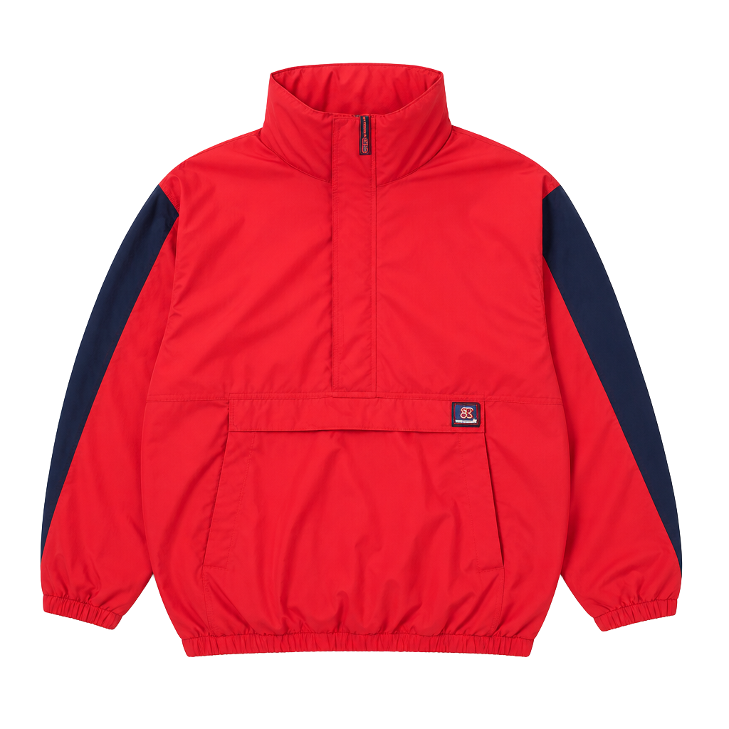 American Eagle Activesport Anorak Jacket Size L Red Pullover 1