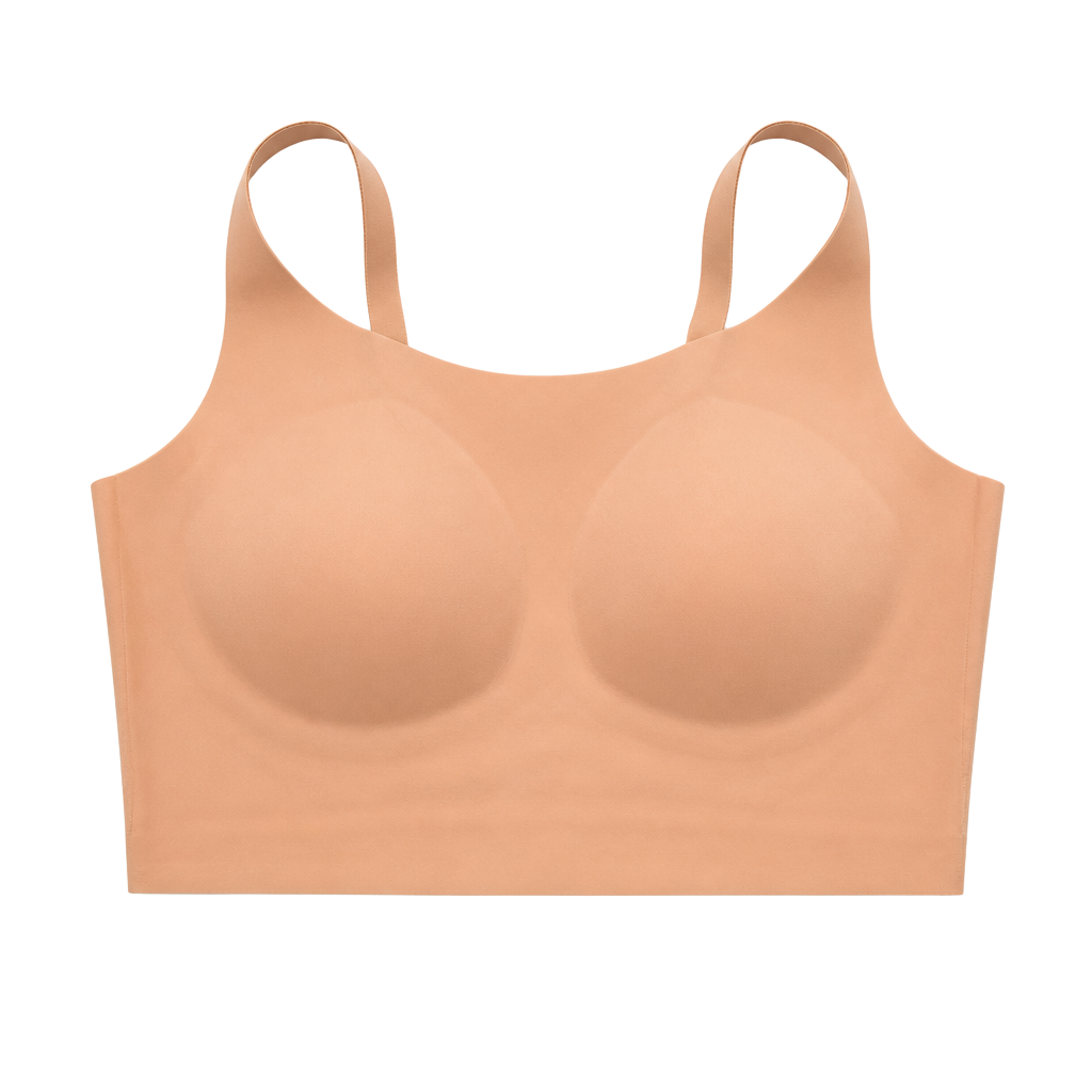 Auden Luxury Collection Seamless Wireless Bra Caramel Size S 1
