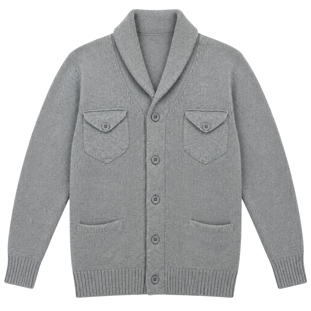CHOR Button Up Grey Cardigan XL 1