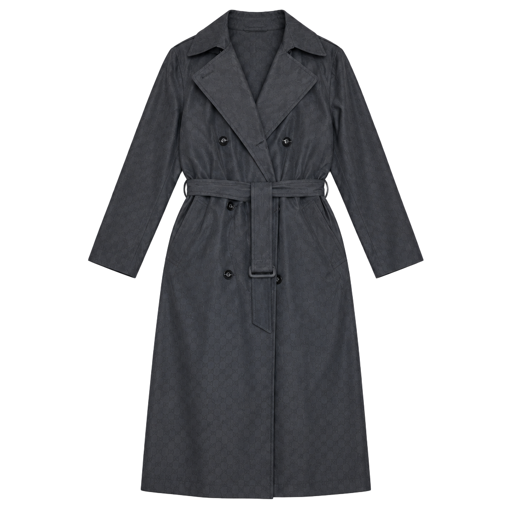 London Fog Limited Edition Trench Coat Size 10 Black Hooded Belted 1