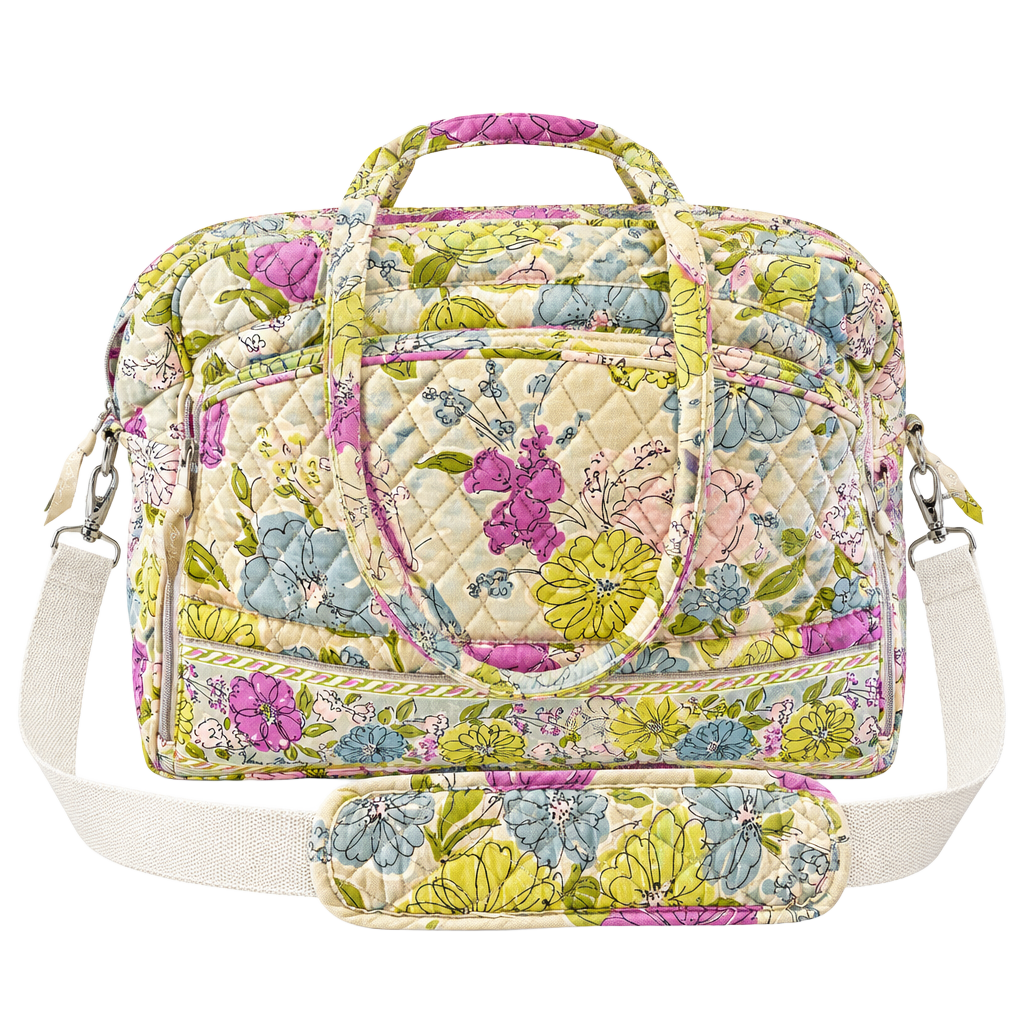 Vera Bradley Quilted Floral Tote Diaper Bag 1