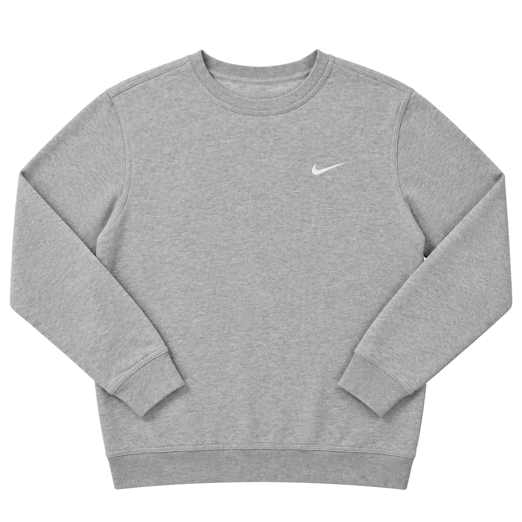 Nike Sweatshirt Gray Crewneck Mini Swoosh 1