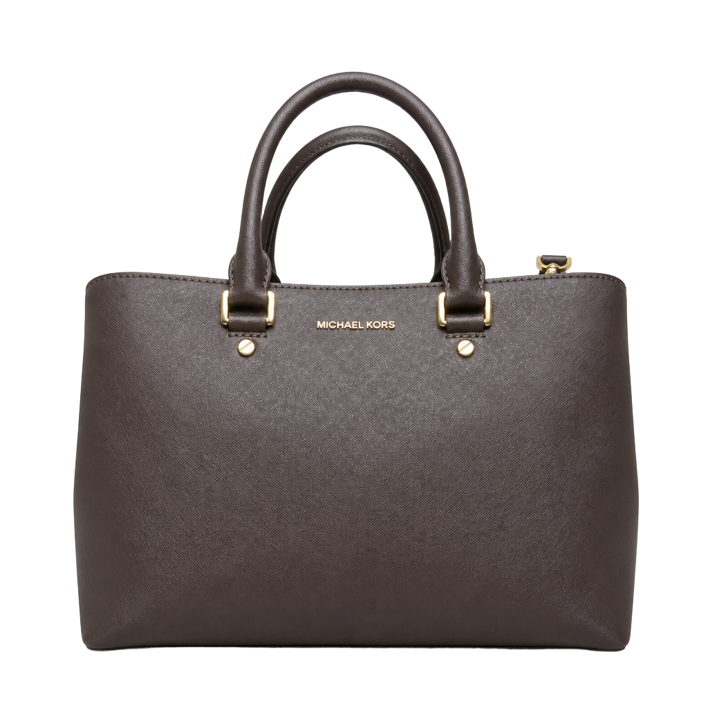Michael Kors Savannah Large Saffiano Leather Satchel in Espresso 1