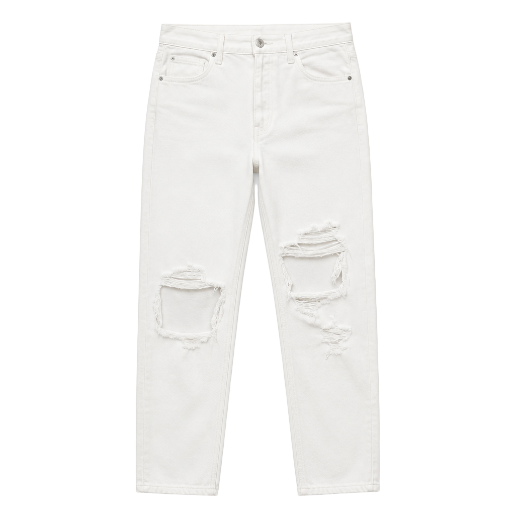 Citizens of Humanity Emery Crop Distressed White Jeans Size 28 1