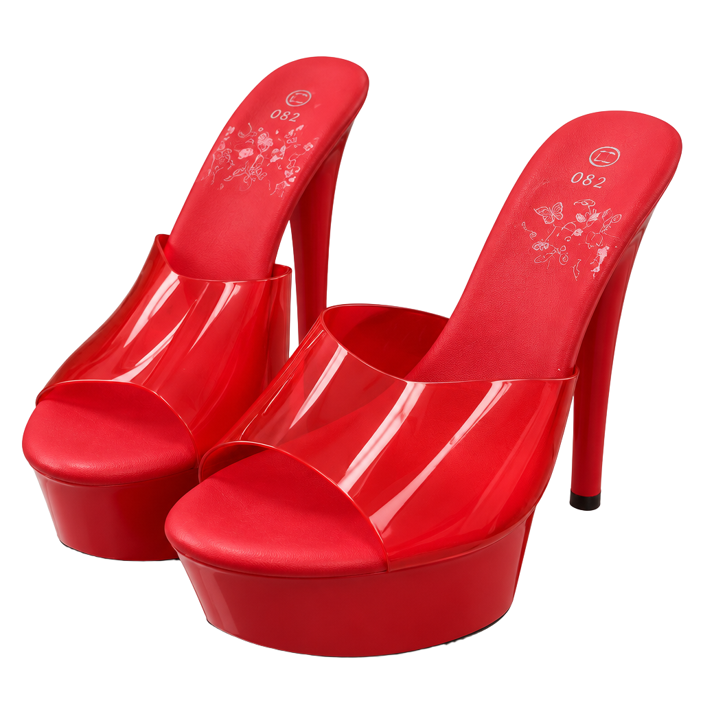 Pleaser Adore-701 Platform Mule
Size 39 Red Transparent 1