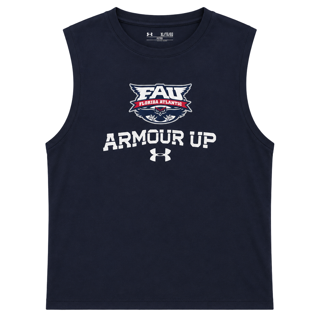 Under Armour FAU Florida Atlantic Armour Up Tank Top Size XL Navy 1