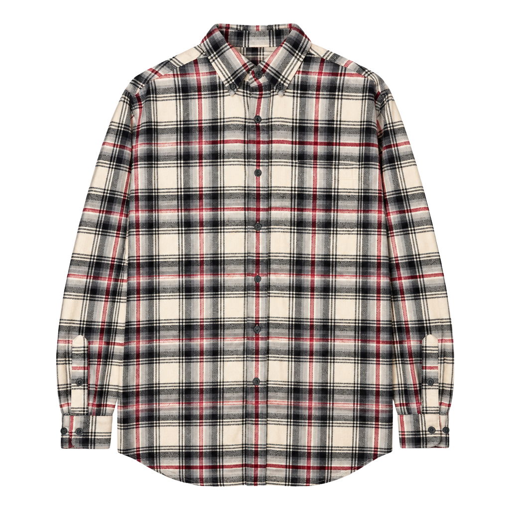 F: Croft & Barrow Men's Plaid Flannel Button Down Shirt, Size M 1