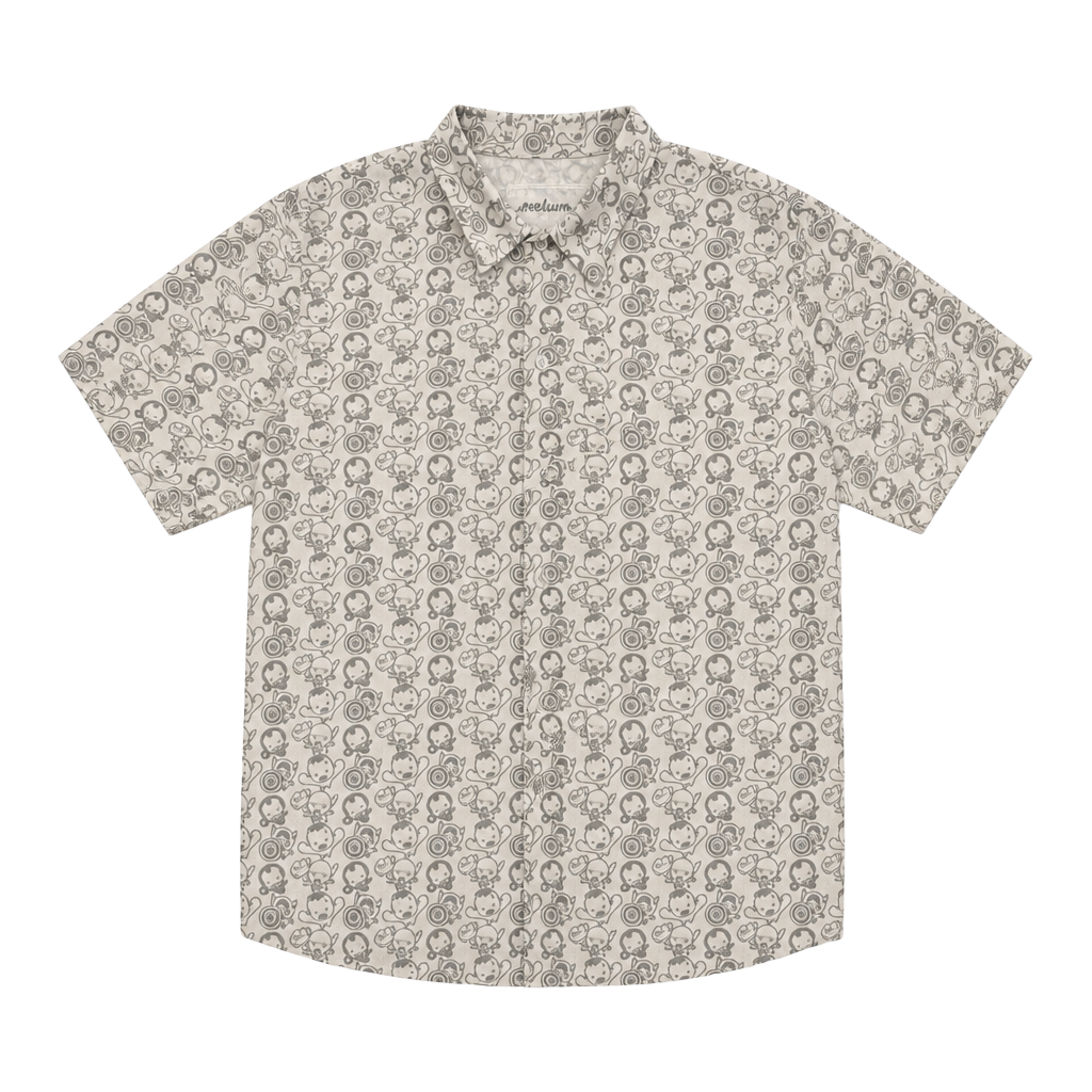 Marvel Presents WeLoveFine Skottie Young Avengers Chibi Pattern Button Down 1