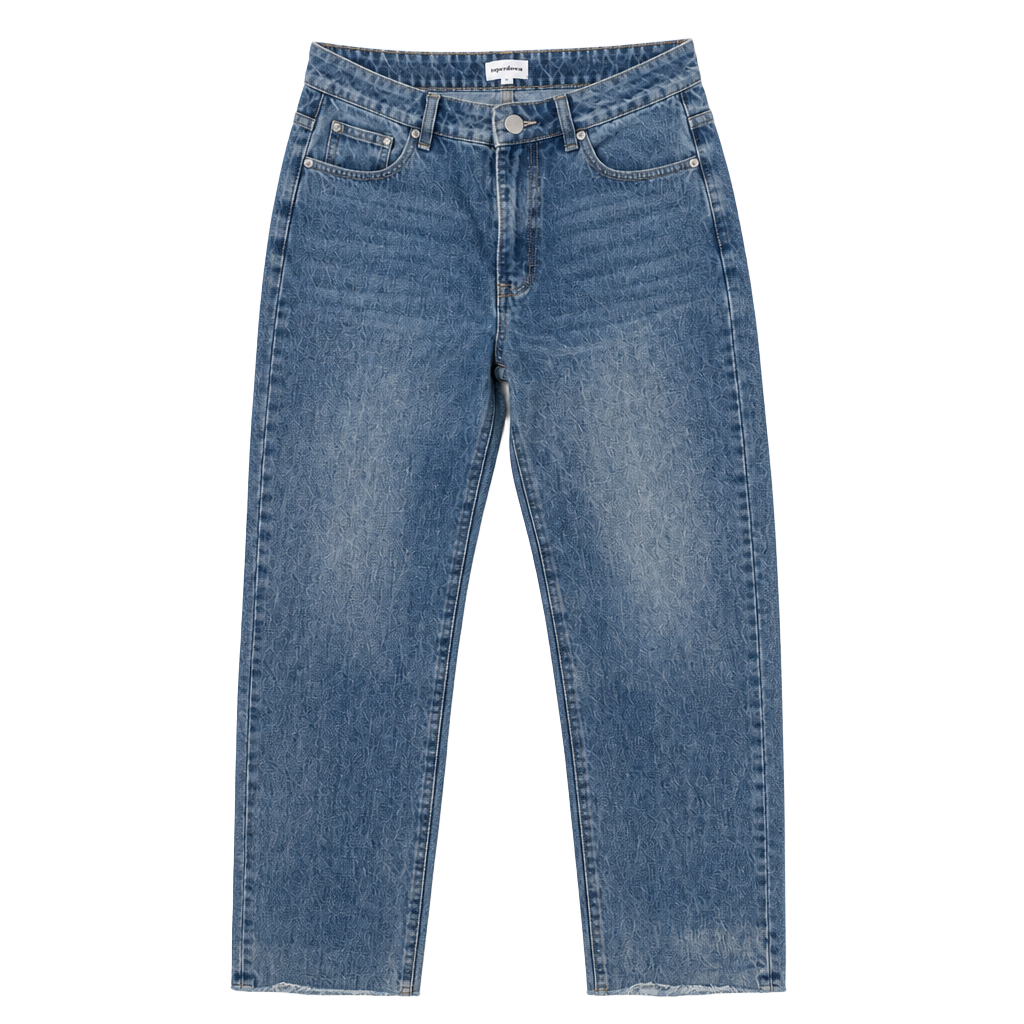 superdown NWT High Rise Straight Leg Blue Denim Jeans 1