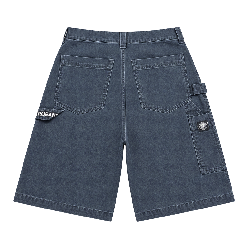 DKNY Jeans Cargo Carpenter Shorts Size 30 Navy Blue Cotton 1