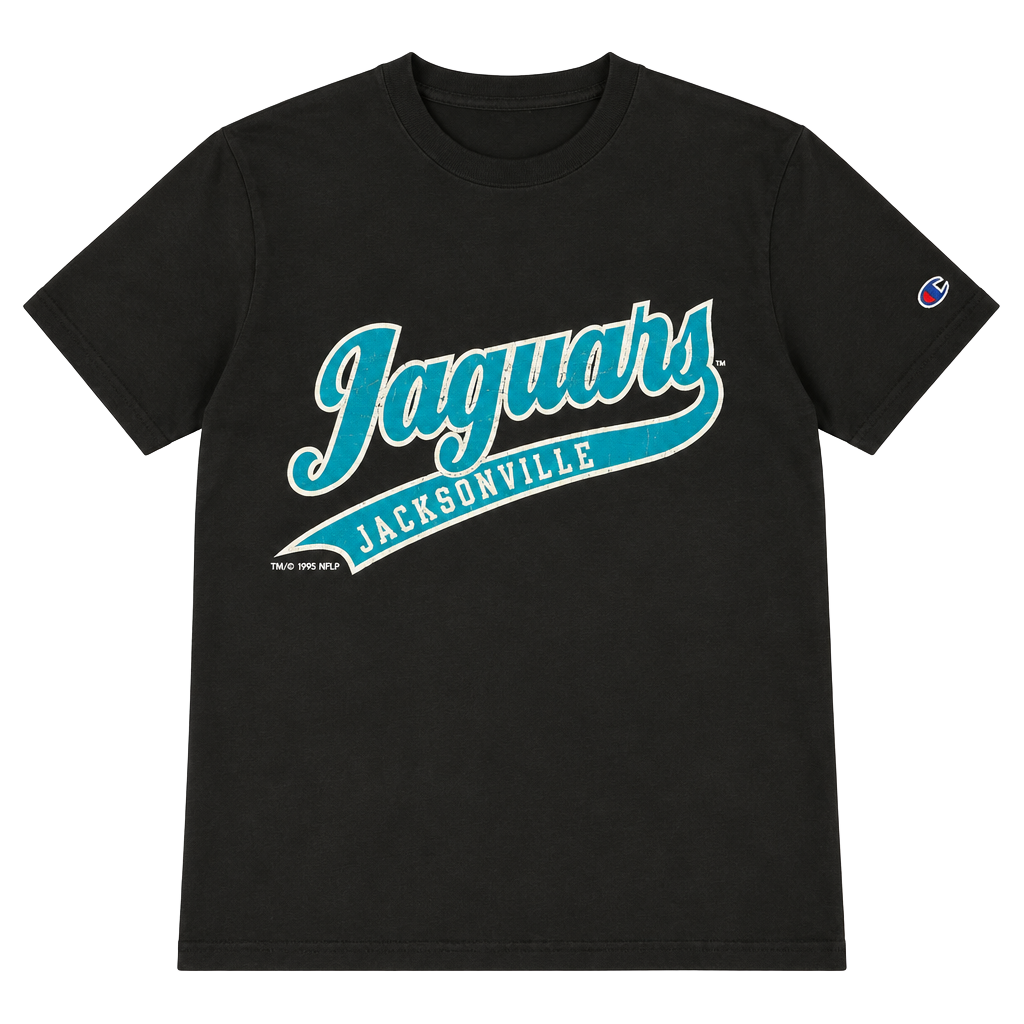 Vintage 1995 Champion Jacksonville Jaguars T-Shirt Black L 1