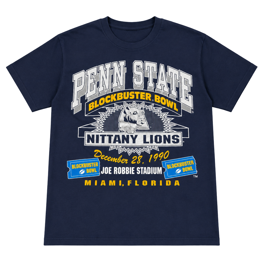 Logo 7 Vintage 1990 Penn State Blockbuster Bowl T-Shirt XL 1