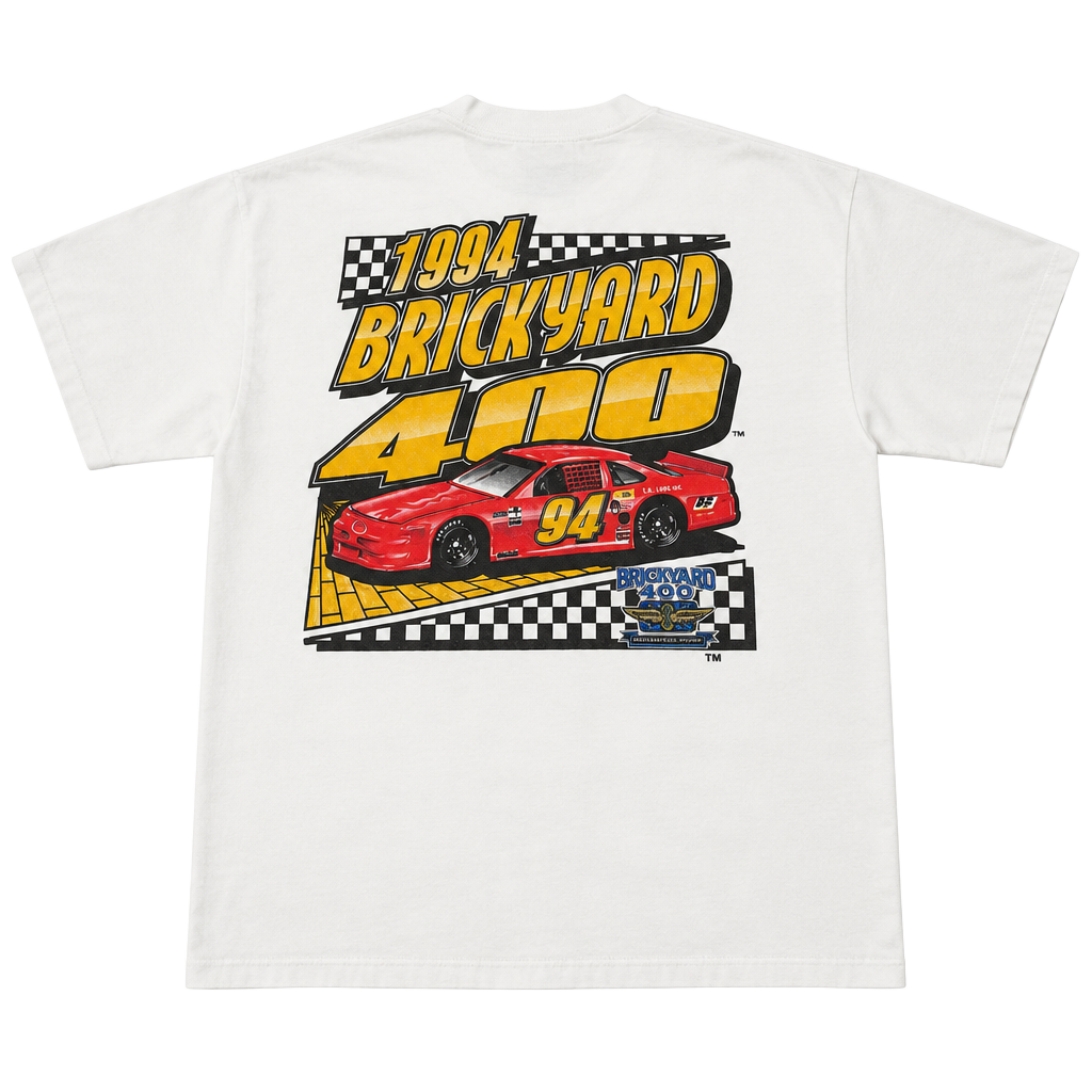 Vintage Logo 7 Nascar 1994 Brickyard 400 Shirt Size L 1