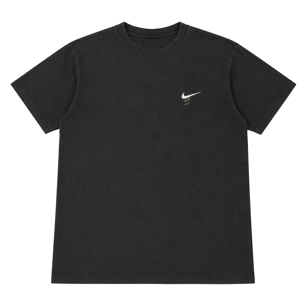 Nike Made In Usa Vintage T-Shirt Size L Black Swoosh Logo L 1
