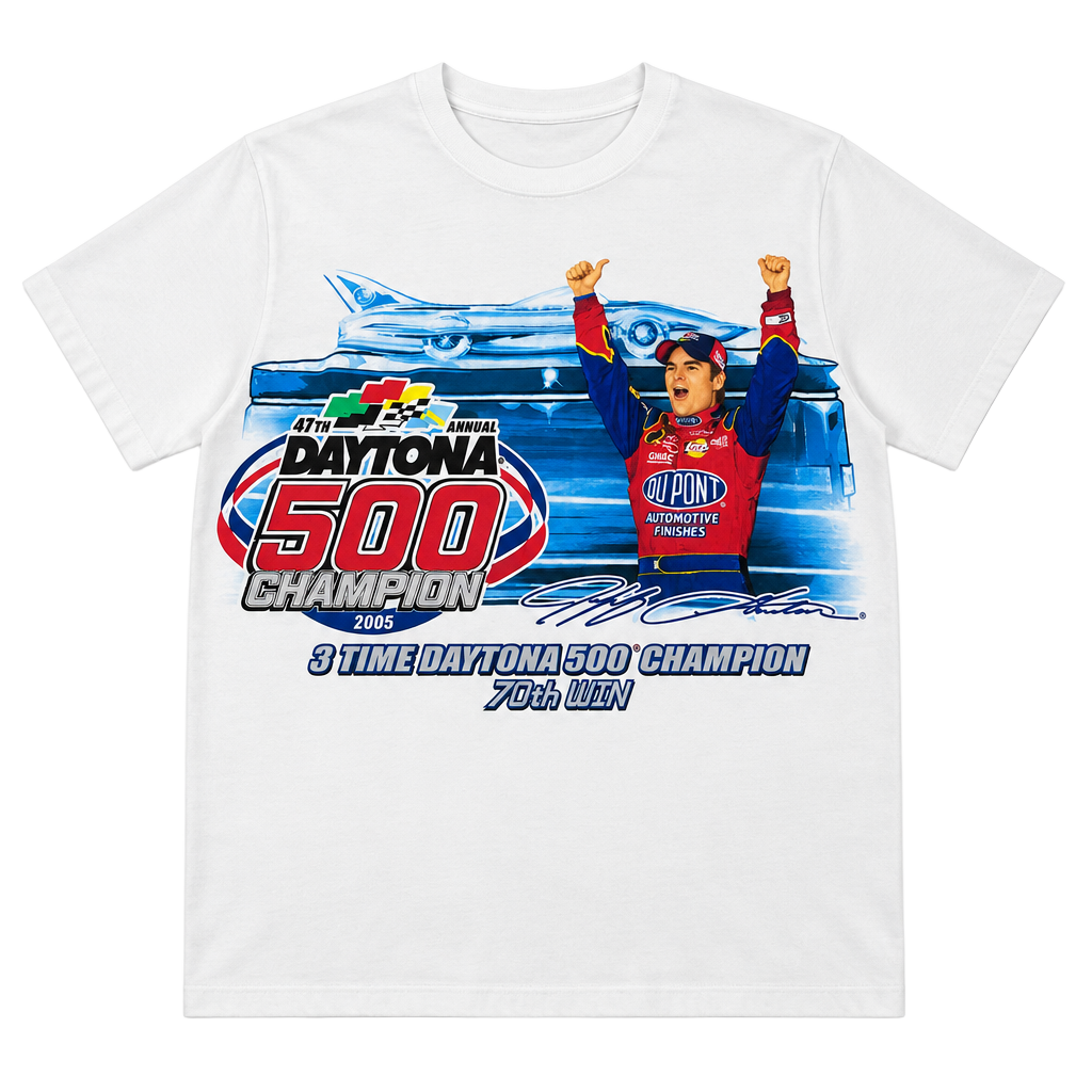 Chase Authentics Jeff Gordon Daytona 500 Champion T-Shirt XL White 1