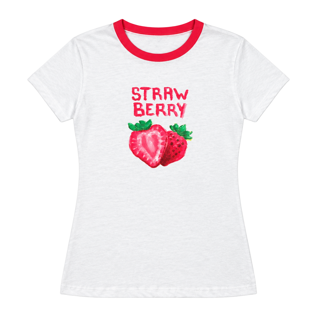 Letluv For Anthropologie Strawberry T-Shirt Size XXS 1