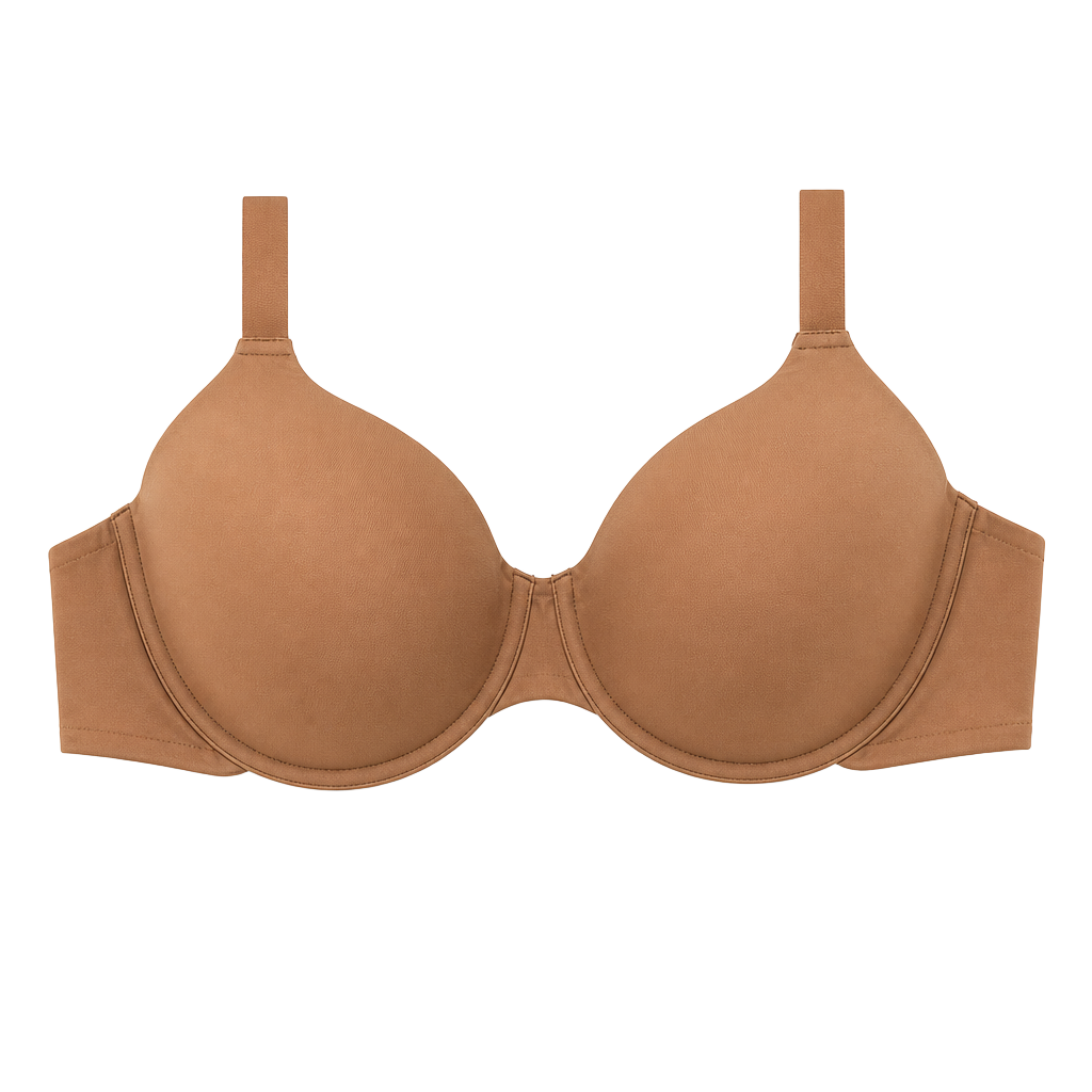 Skims Underwire Padded Bra Size 36DDDD Dark Tan 1