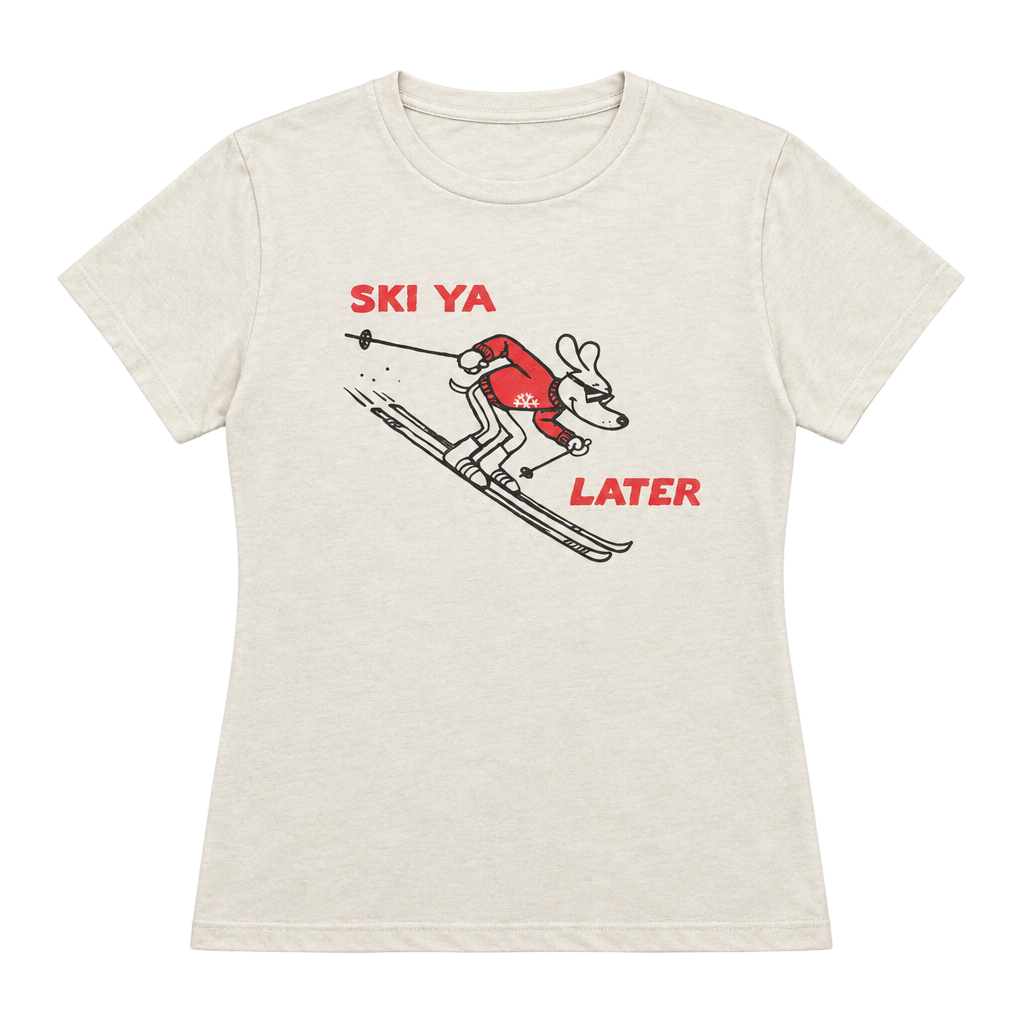 Daydreamer Ski Ya Later 100% Cotton Graphic T-Shirt Size L 1