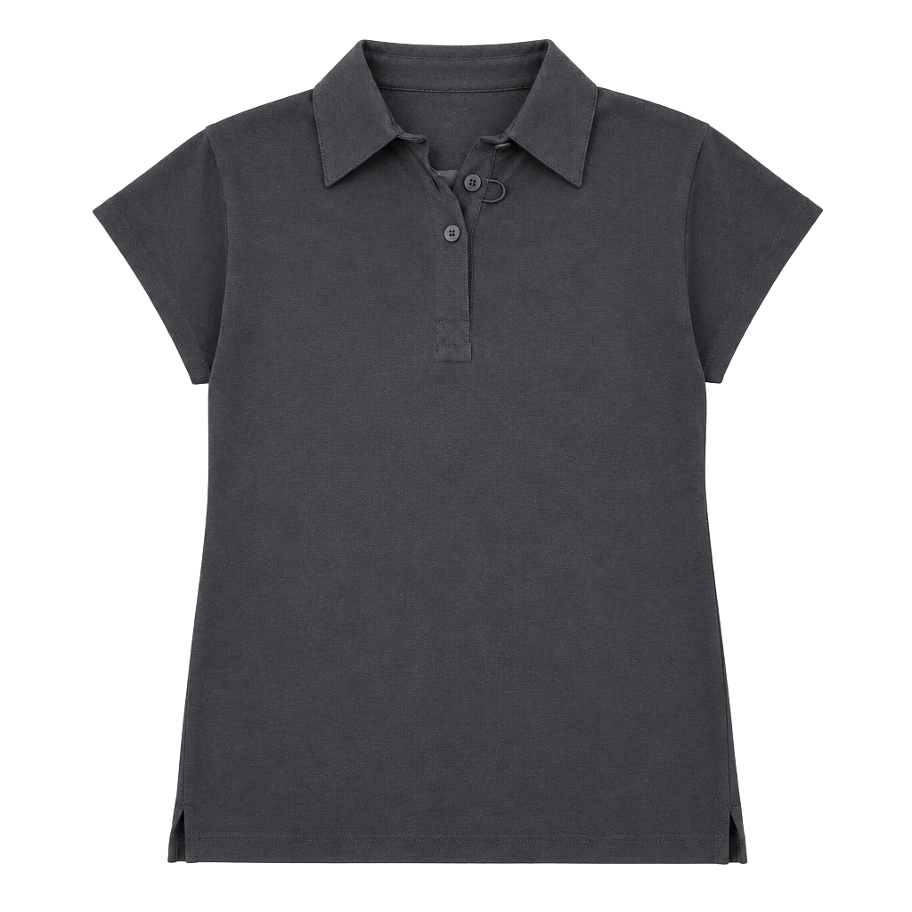 FIGS Women’s Technical Pique Ella Scrub Polo Size M Black New 1