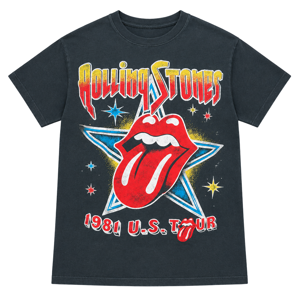 Letluv Rolling Stones 1981 U.S. Tour T-Shirt Size S 1