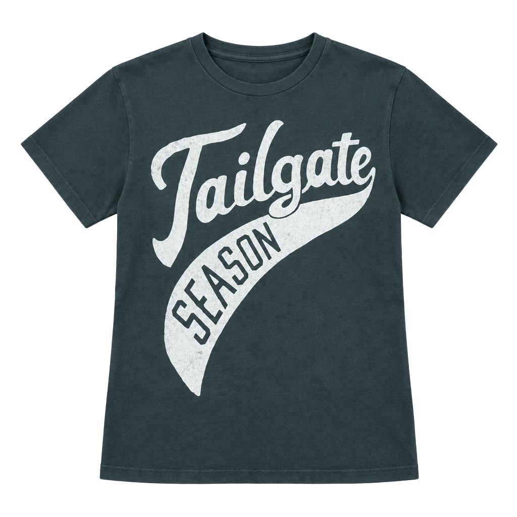 Daydreamer Tailgate Season 100% Cotton T-Shirt Size M Dark Gray 1
