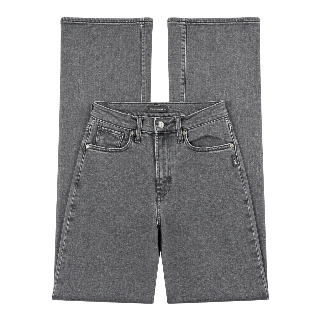 Silver Jeans Co. Black Wash Denim Straight Leg Jeans 1