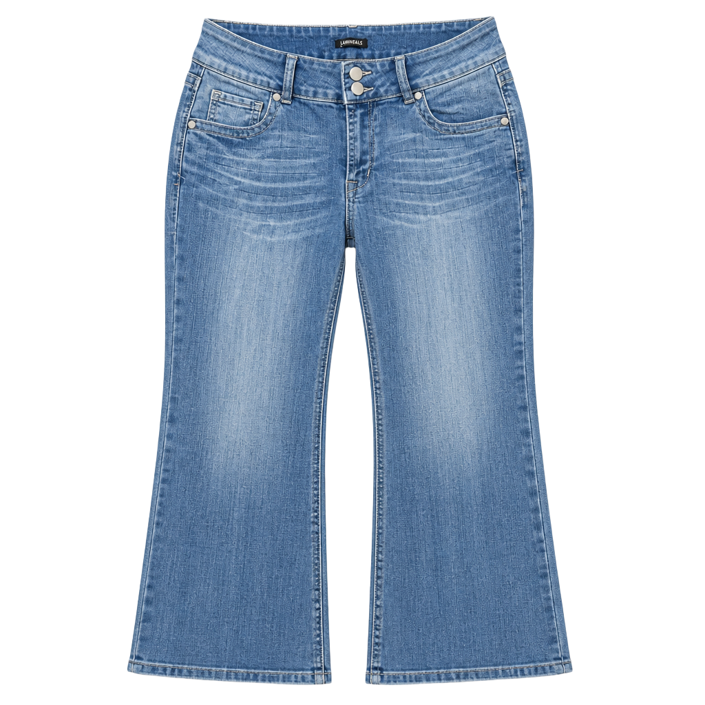 Flamingals Mid Rise Straight Leg Blue Jeans Size M 1