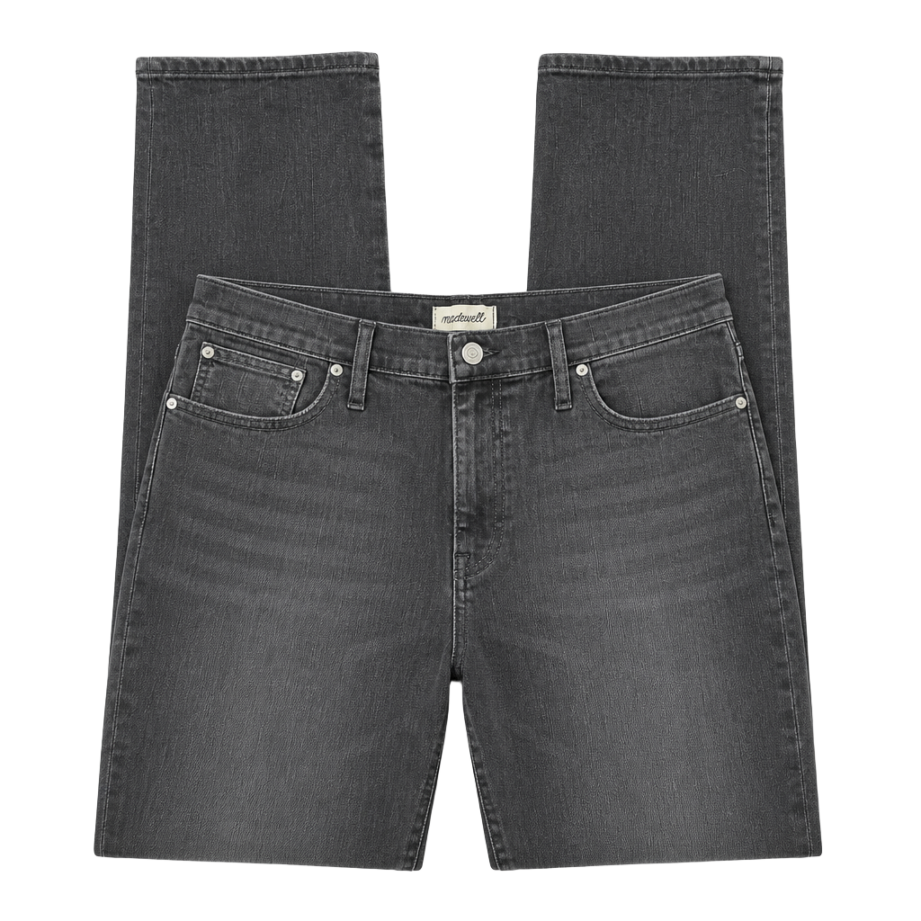 Madewell The Slim Boyjean Mid Rise Black Denim Jeans 1
