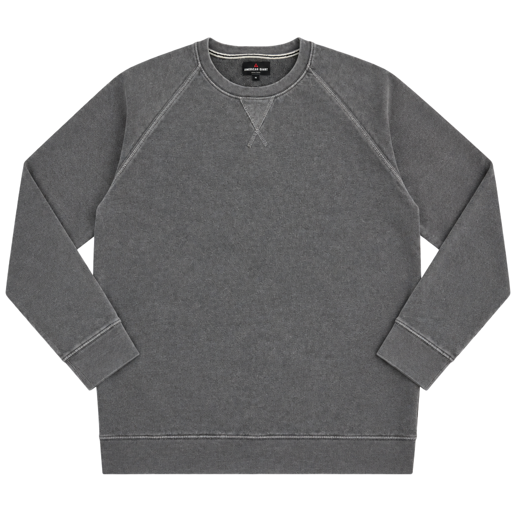 American Giant 100% Cotton Crewneck Sweatshirt Size M Grey Pullover 1